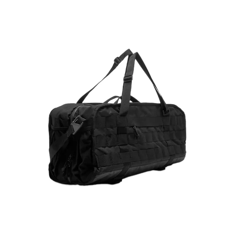 Nike Polyester Portable Crossbody Basketball Bag, Travel Bag, Gym Bag Tubas Unisex Pure Black-1