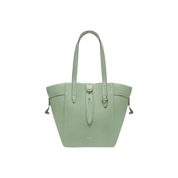 Furla Net Collection Grain Calfskin Handbag Women's Olive Green