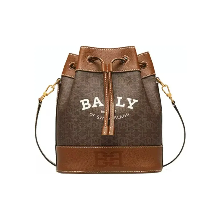 BALLY TPU Bucket Bag, Shoulder Bag, Crossbody Bag Regular Women's Brown-3