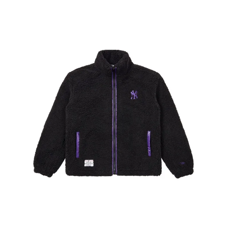 New Era Velvet Jackets Unisex Black-1