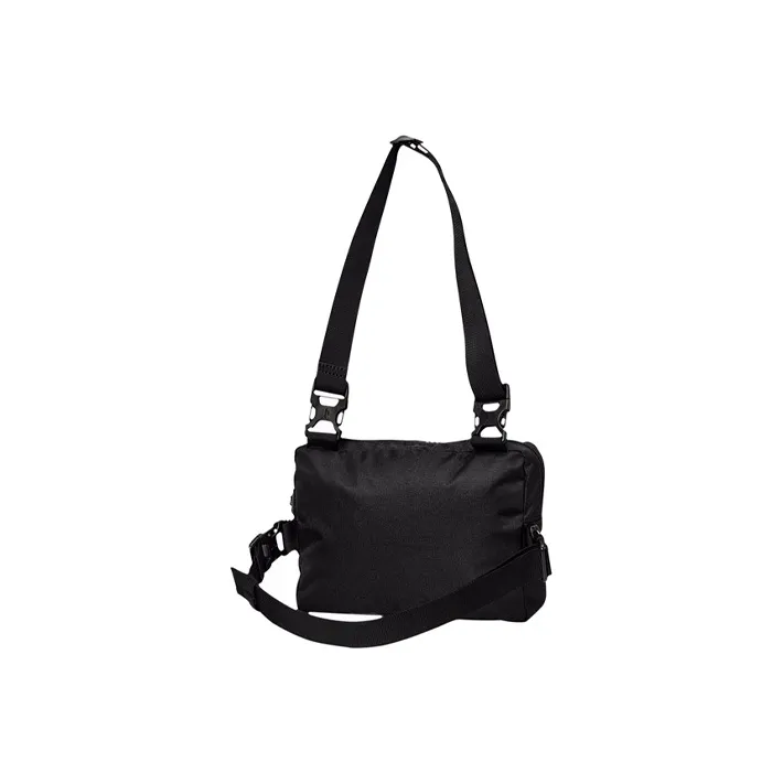 PUMA Fabric Shoulder Bag Regular Unisex Black Bright Orange-1