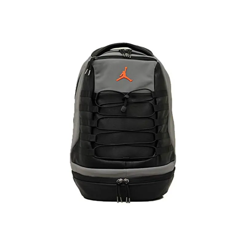 Jordan Polyurethane Backpack Regular Unisex Black Gray Color-0