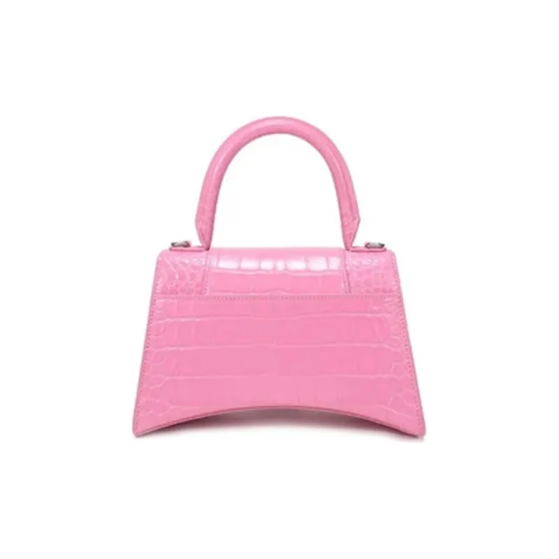 Balenciaga Hourglass Cow Leather Hourglass Bag, Handbag, Shoulder Bag, Crossbody Bag Small Size Women's Pink-3