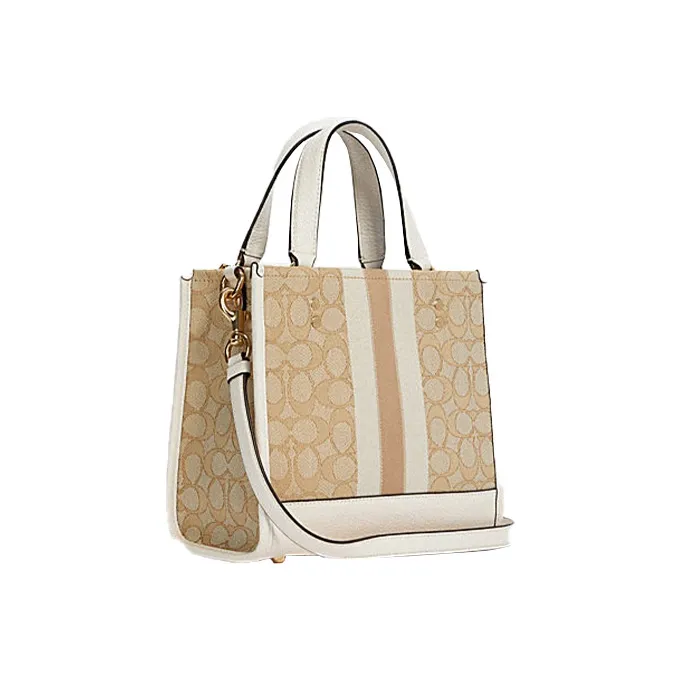 COACH C8417 DEMPSEY TOTE 22 IN SIGNATURE JACQUARD WITH STRIPE AND COACH PATCH-1