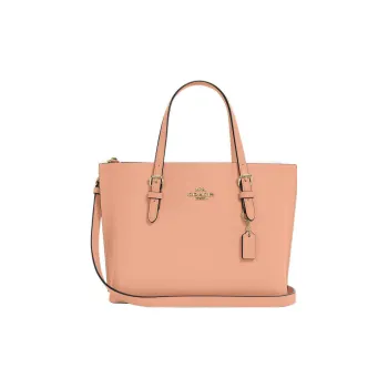 COACH Mollie Leather One Shoulder Handbag, Crossbody Bag Small Size Women's Gold/Faded Blush Pink