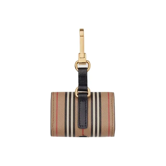 Burberry Icon Stripe E canvas AirPods Pro Case Archive Beige-1