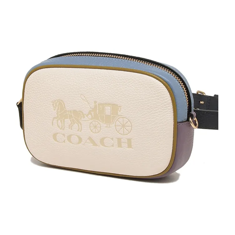 COACH Jes Leather Camera Bag Shoulder Bag Crossbody Bag Small Size Women's White-2