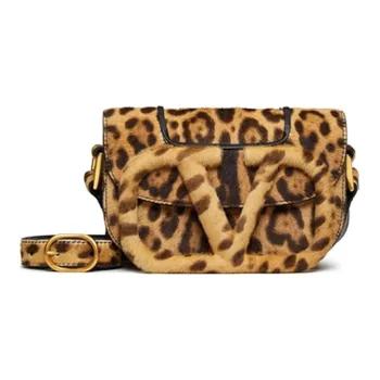 Valentino Cow Leather Shoulder Bag Crossbody Bag Handbags Regular Women's Leopard Print