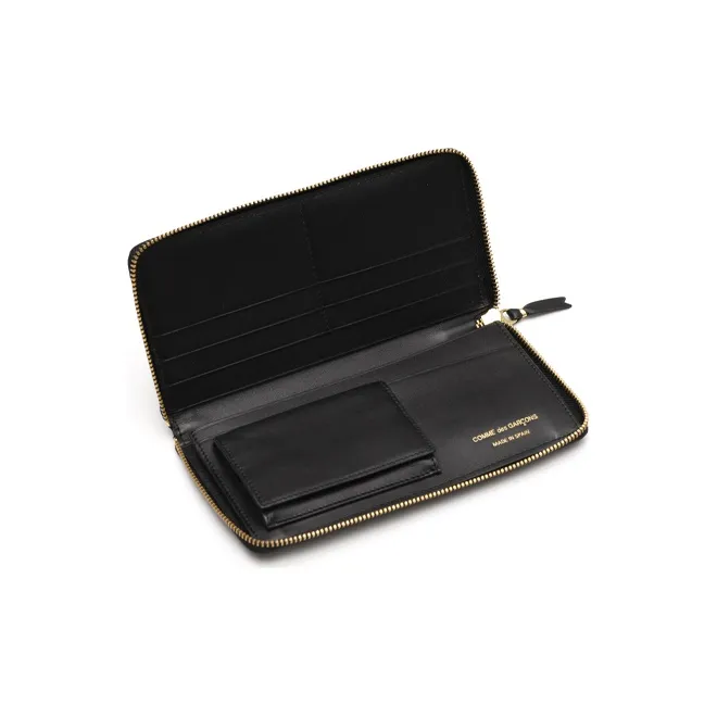 CDG Leather Wallet Regular Unisex Black-2
