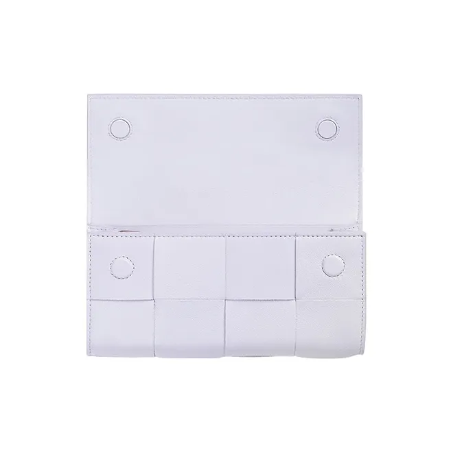 Bottega Veneta Flap Wallet Intreccio Mirth Washed-3