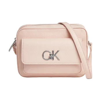 CALVIN KLEIN Leather Crossbody Bag Women's Pink