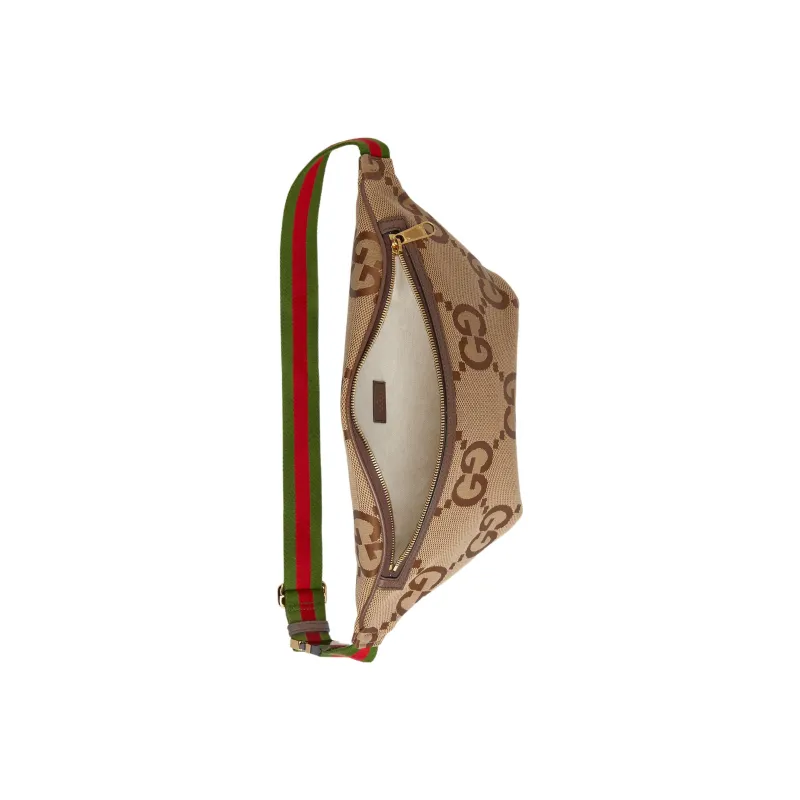 GUCCI Canvas Crossbody Bag, Shoulder Bag, Fanny Pack Regular Men's Beige Brown-4