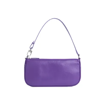 By Far Rachel Leather Handbag, Shoulder Bag Women's Purple