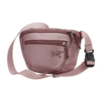 Arcteryx Mantis Nylon Fabric Sling Bag Crossbody Bag Fanny Pack Large Size Unisex Dried Rose Color Nude Pink
