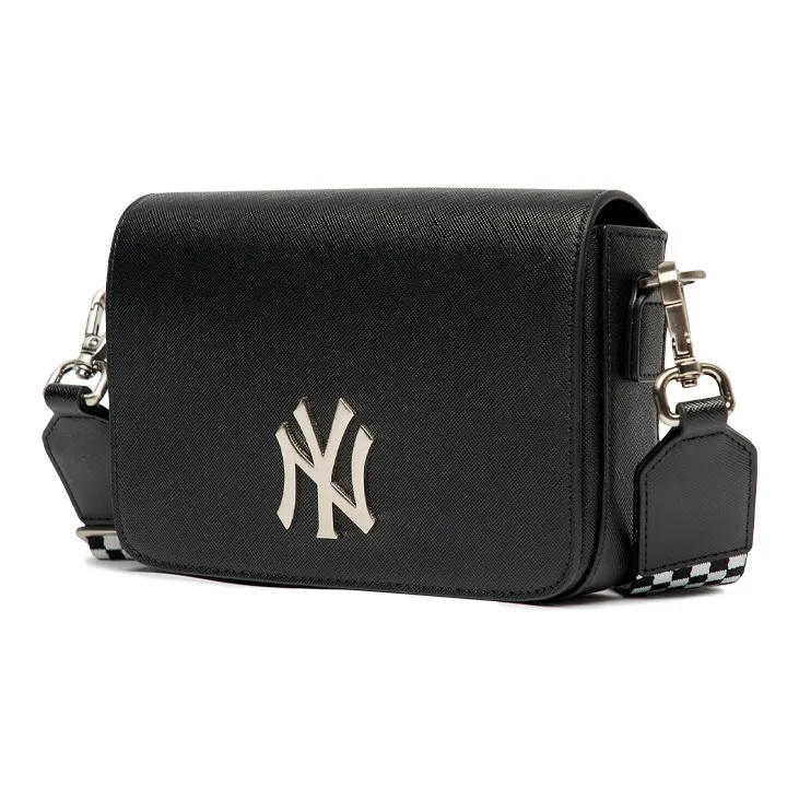 MLB Synthetic Leather Combo Bag Shoulder Bag Crossbody Bag Regular Unisex Black-1