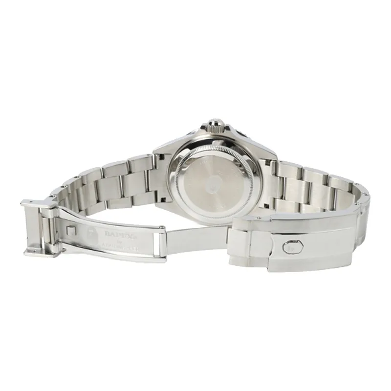 A BATHING APE ABathing Ape Type 2 Bapex Watch Silver Red Blue-1