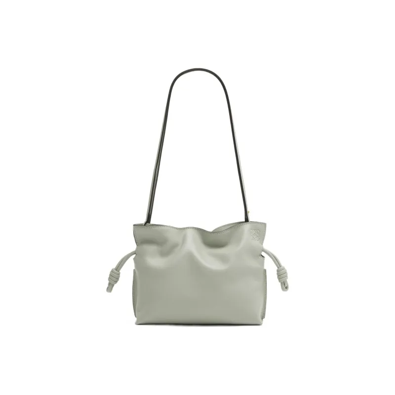LOEWE Flamenco Nappa Cow Leather Shoulder Bag, Crossbody Bag, Clutch Mini Women's Gray-3