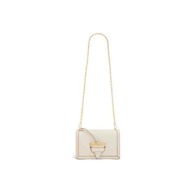 LOEWE Barcelona Soft Grained Calfskin Handbags Shoulder Bag Crossbody Bag Small Size Women's Light Wheat-5