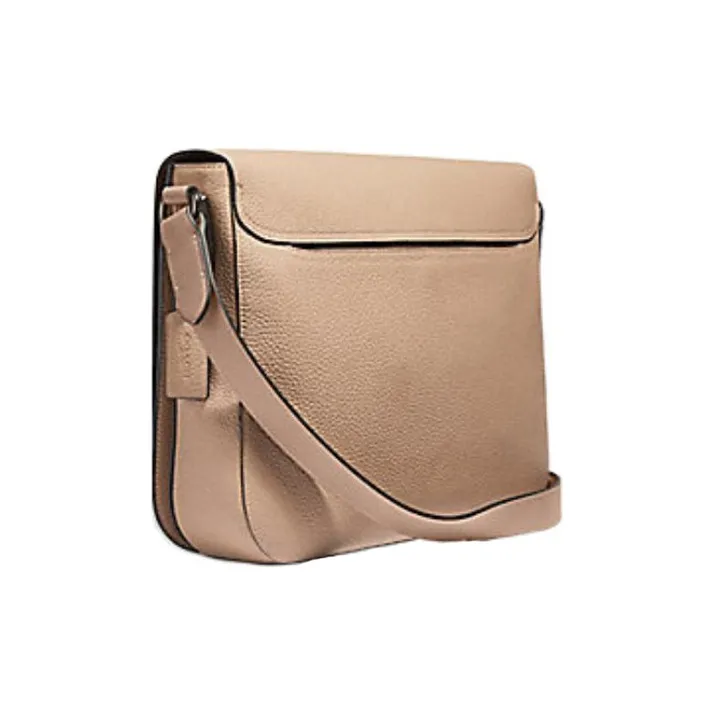 COACH GothamMessenger Pebbled Leather Envelope Bag, Messenger Bag, Shoulder Bag, Crossbody Bag Tubas Men's Nude-1