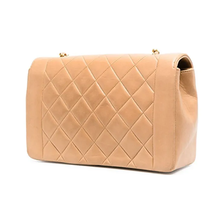 CHANEL Cow Leather Shoulder Bag, Crossbody Bag Women's Dusty Pink-1