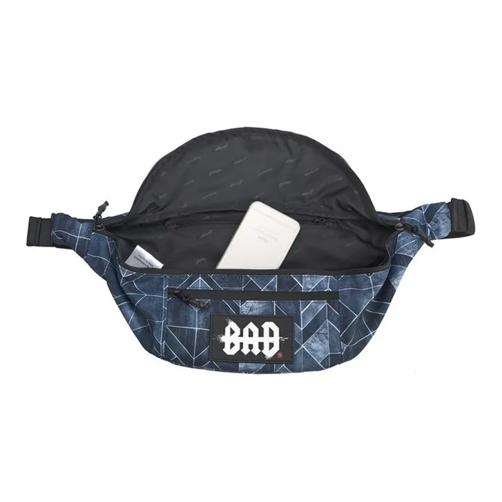 LiNing Training Series Polyester Sling Bag Fanny Pack Unisex Black Gray Color-1