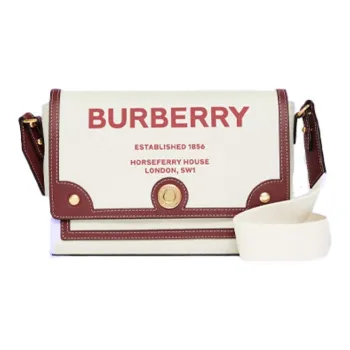 Burberry Horseferry Canvas Bag, Notebook Messenger Bag, Crossbody Bag, Shoulder Bag Women's