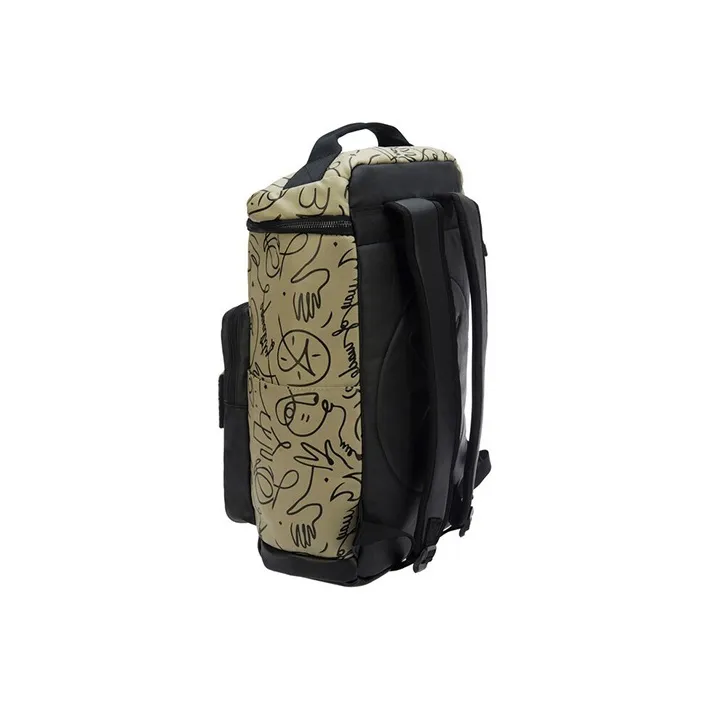 LiNing Wade Artist DFT Collaboration Fabric Backpack Regular Unisex Khaki-1