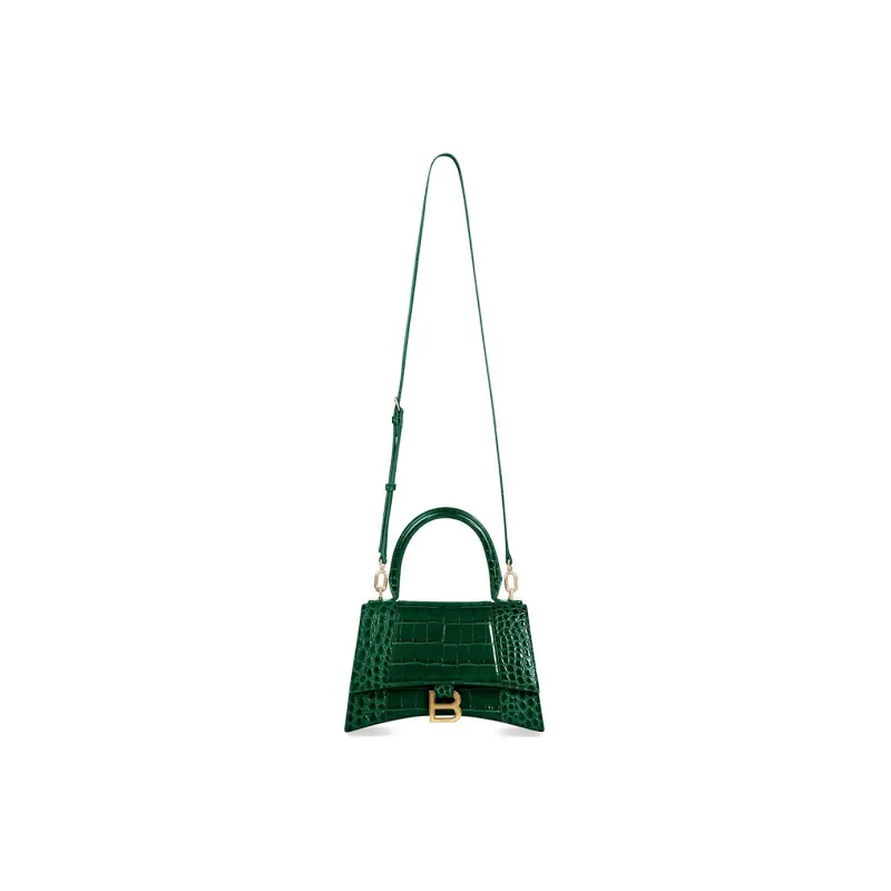 Balenciaga Bottle S Hourglass Top Handle Bag Green-3
