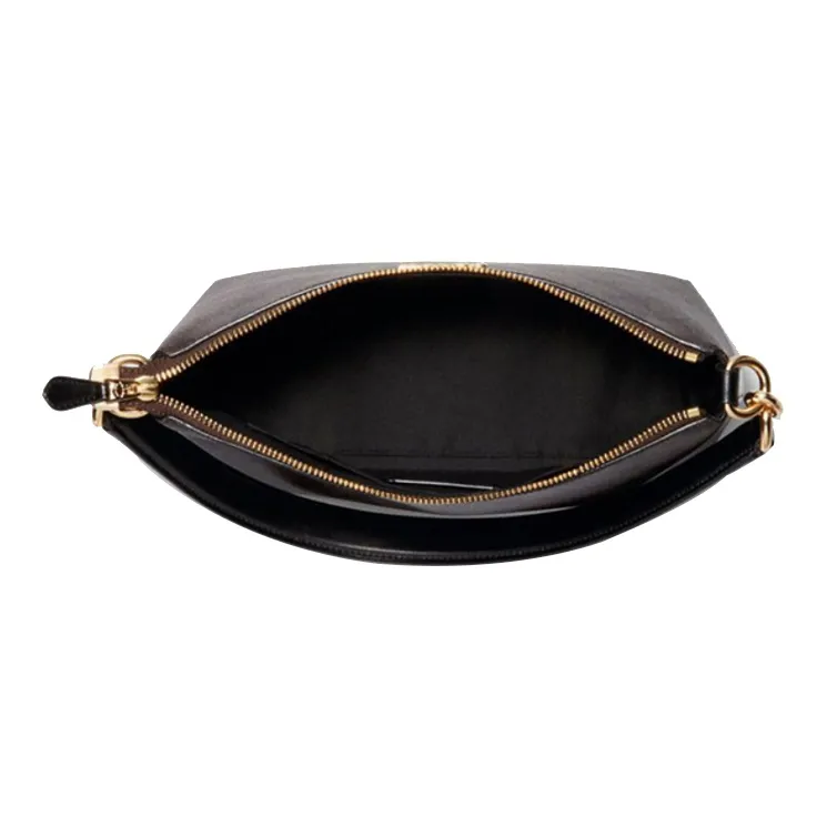 COACH Lewis Cow Leather Shoulder Bag, Crossbody Bag, Handbag, Clutch, Shoulder Bag Regular Women's Brown Black-5