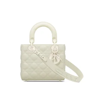 DIOR Lady DiorMy ABCDior Matte Cow Leather Dior Bag Shoulder Bag Crossbody Bag Handbag Women's Milk White