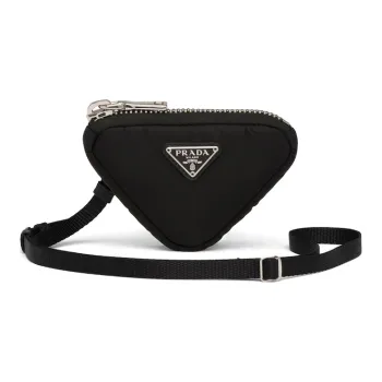 PRADA Nylon Coin Purse Unisex Black