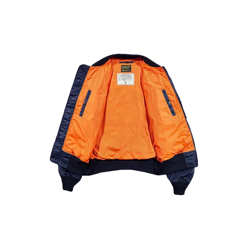 VIP Letter Pattern Embroidered Loose Fit Pilot Jackets & Coats Men's-2