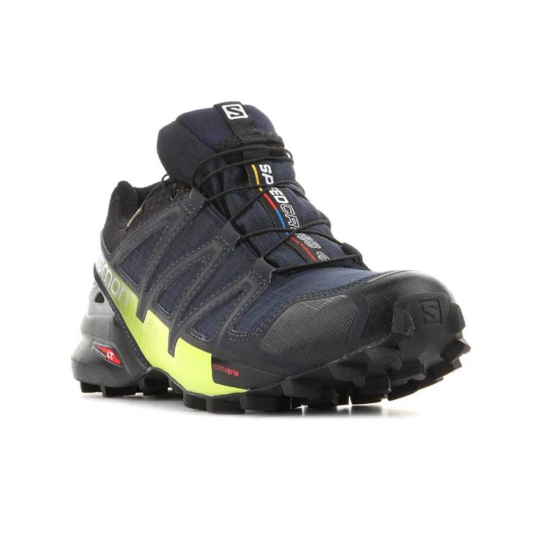 SALOMON Speedcross 4 Outdoor Shoes Men Low Top Blue/Black-2