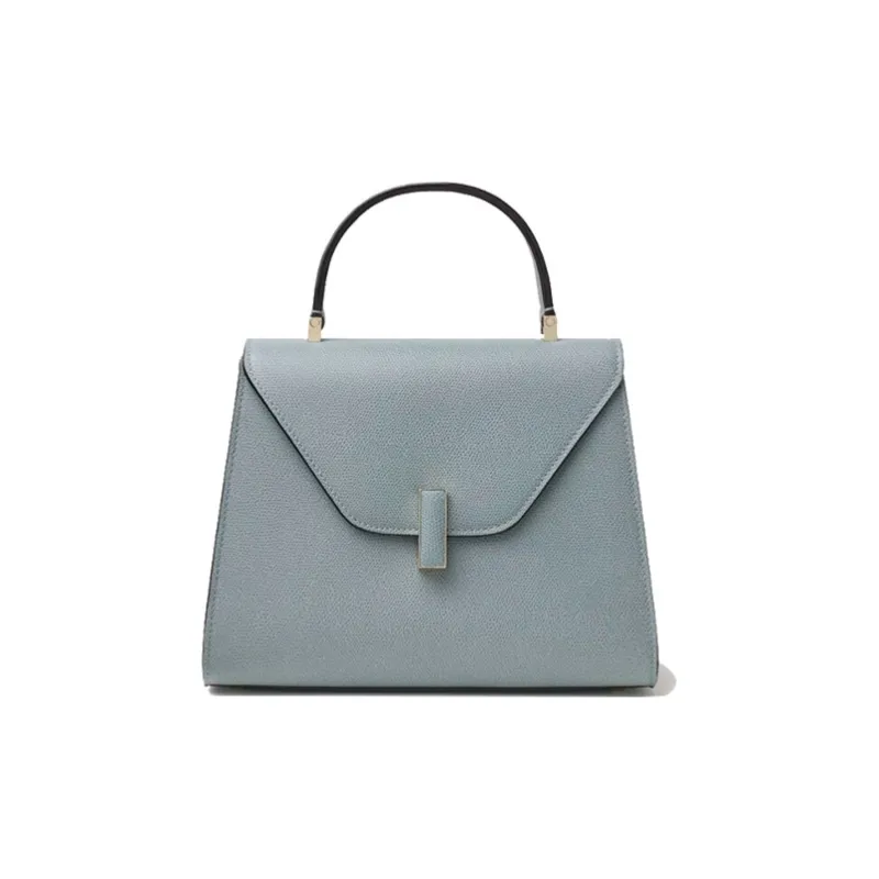 Valextra Iside Calfskin Shoulder Bag, Crossbody Bag, Handbag Women's Blue-0