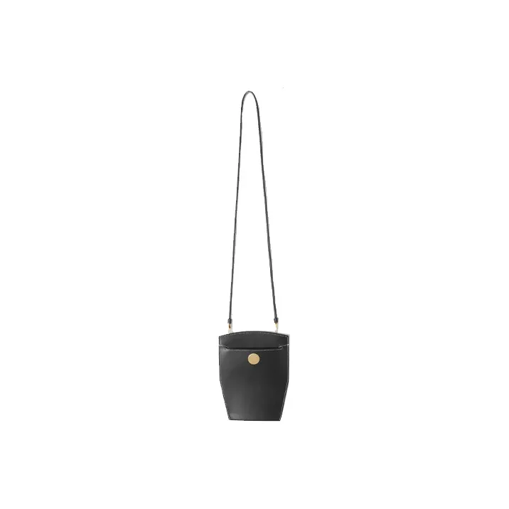 Burberry Leather Cell Phone Pouch Women's Black-3