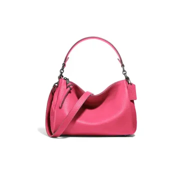 COACH Shay Leather Crossbody Bag Shoulder Bag Medium Size Women's Fuchsia