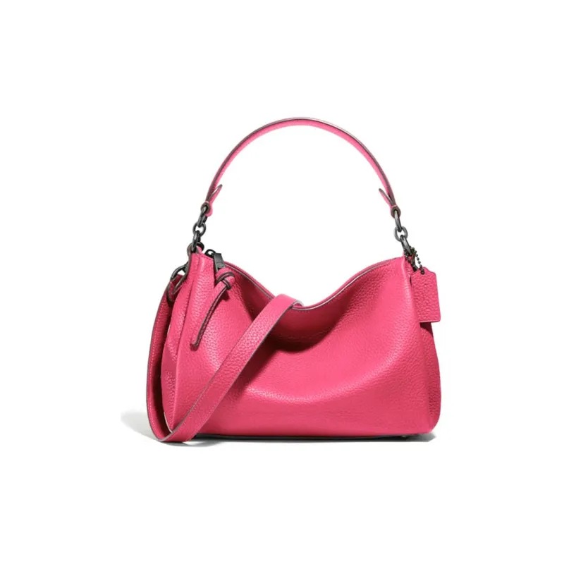 COACH Shay Leather Crossbody Bag Shoulder Bag Medium Size Women's Fuchsia-0