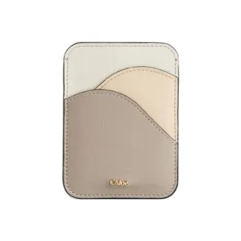 Chloe Chloé Bags Cow Leather Card Holder Women's Beige