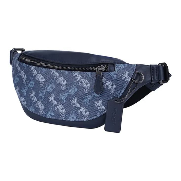 COACH Men Warren 29 Carriage Fanny Pack Blue-1