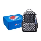 Checkerboard black and white gift box