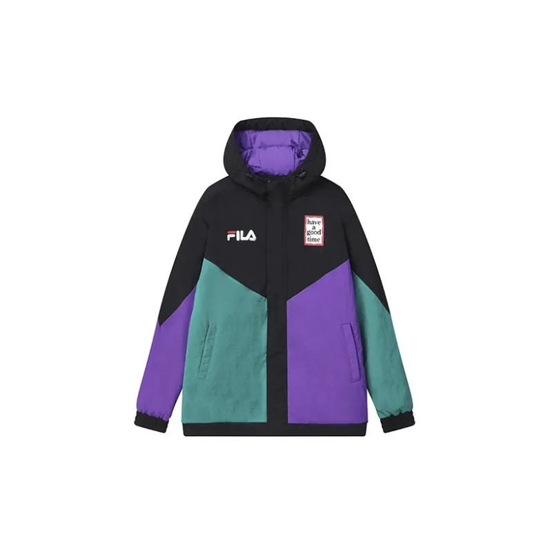 FILA Have A Good Time Collection Puffer Jackets Unisex Jet Black-1