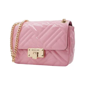 MICHAEL KORS Peyton Cow Leather Shoulder Bag Crossbody Bag Medium Size Women's Pink