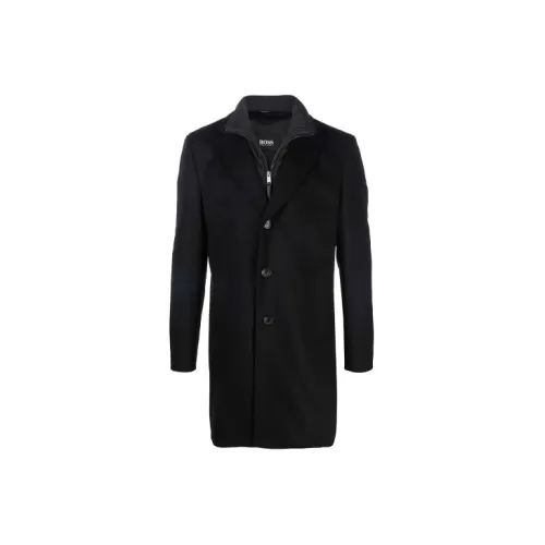 HUGO BOSS Coats Men Black