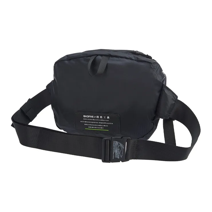LiNing Hajime Murakami Collaboration Polyamide Fanny Pack Regular Unisex Black-2