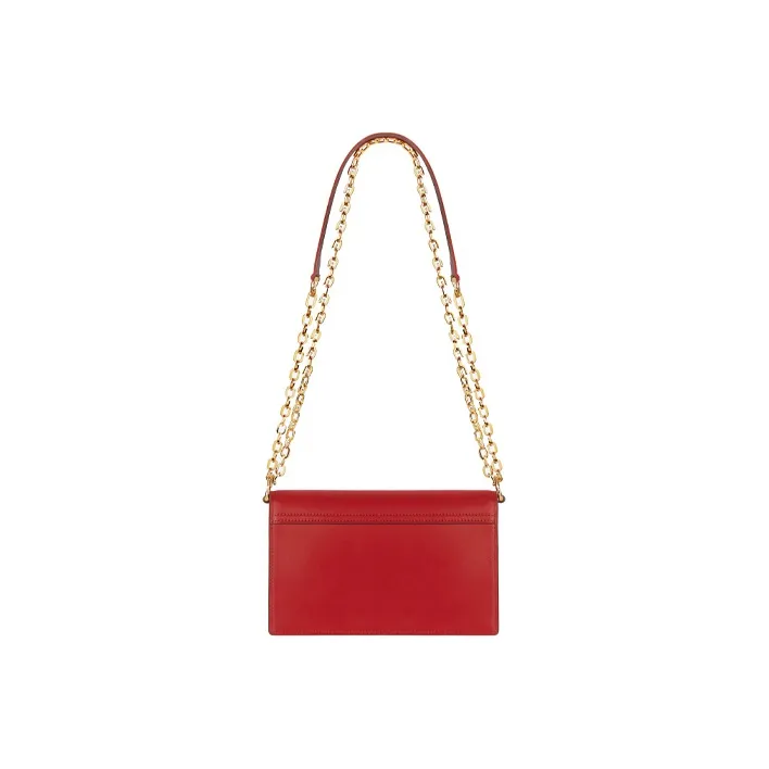 GIVENCHY 4G Calfskin Chain Bag Shoulder Bag Crossbody Bag Medium Size Women's Red-3