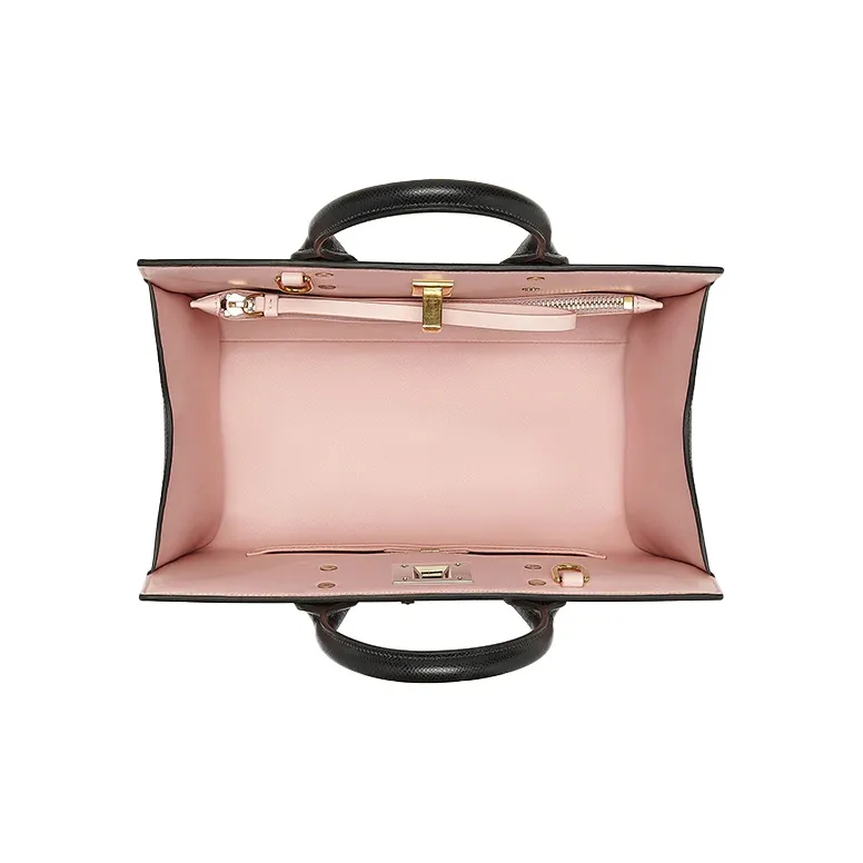 FERRAGAMO Calfskin Handbag Regular Women's Black-2