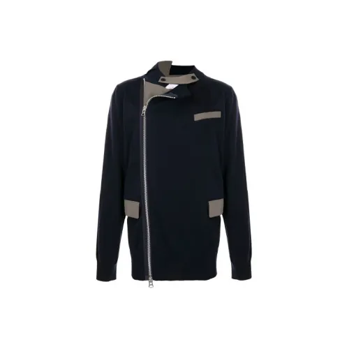 Sacai Jackets Men Blue