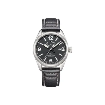 ORIENT STAR Automatic Mechanical Movement Genuine Leather Strap Watch Men's Watches Black Dial RE AU0203B00B