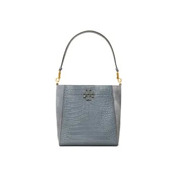 TORY BURCH McGraw Leather Handbag Shoulder Bag Women's Blue