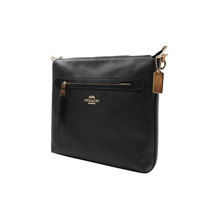 COACH Mae Leather Crossbody Bag Film Bag Shoulder Bag Women's Black-1
